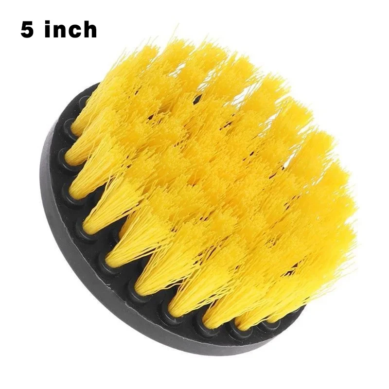 

3 шт., электрическая щетка-скруббер, набор насадок для дрели, щетка для чистки ковров, стекла, автомобильных шин, нейлоновые щетки 2/3,5/4/5 дюймов