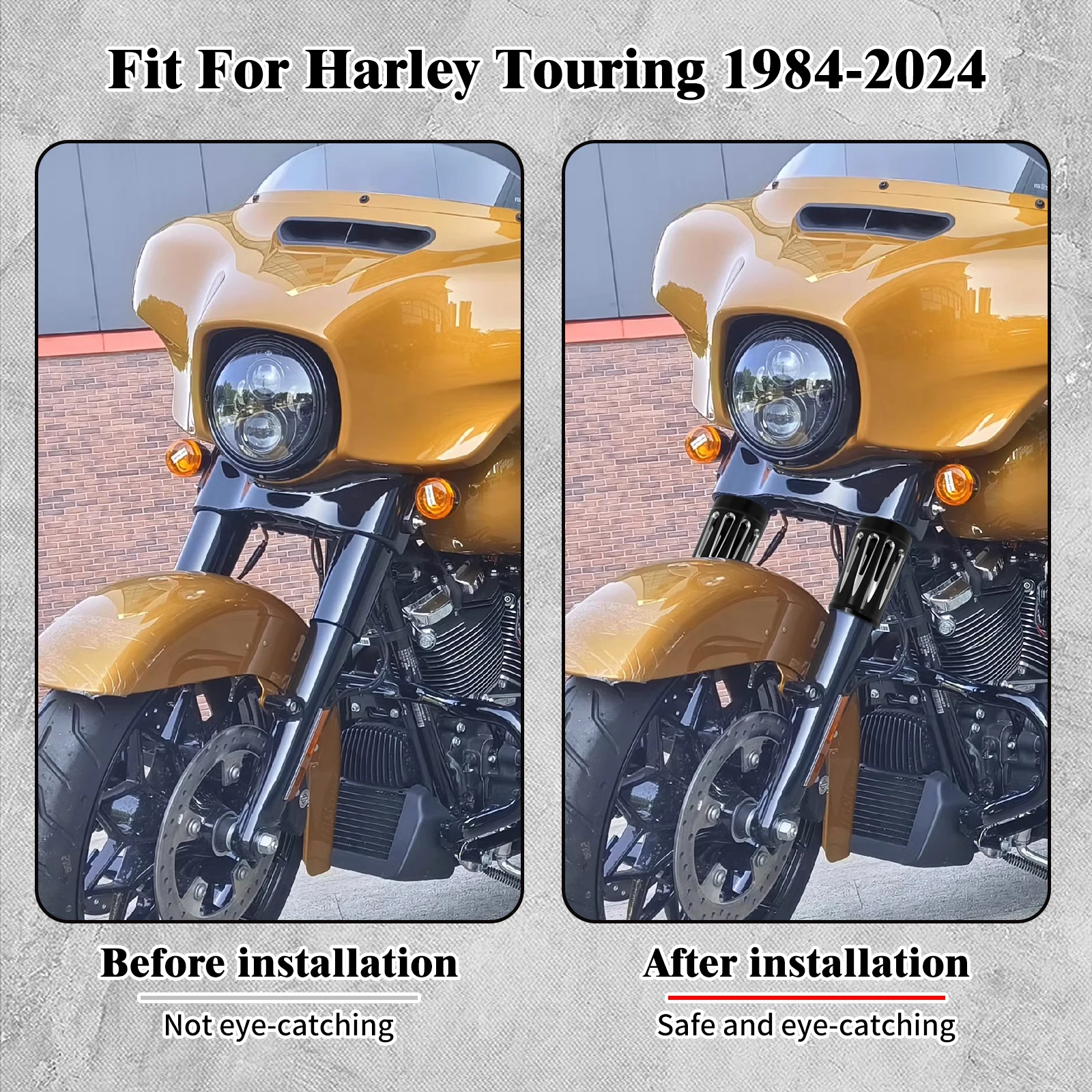 Мотоциклетная вилка слайдер передний амортизатор чехлы для Harley Touring Road Street Electra