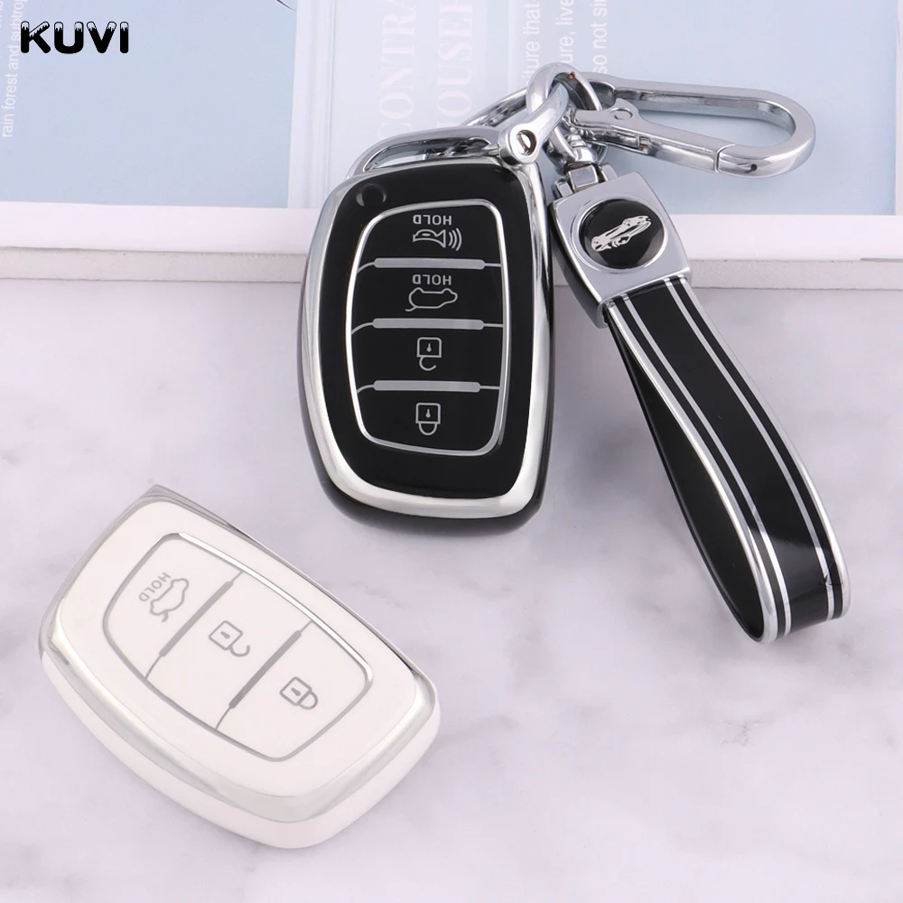 ТПУ смарт-ключ для автомобиля Hyundai Tucson Santa Fe Rena Sonata Elantra Creta Ix35 Ix45 I10 I30 I40 - купить по