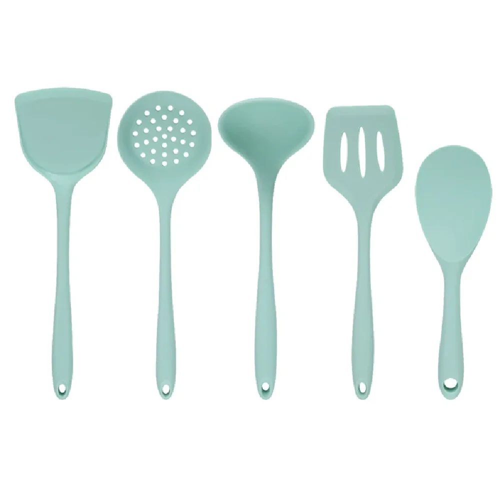 Силиконовая кухонная утварь 5 шт / комплект для приготовления пищи несвязанная кастрюля ложка кухонный набор термостойкий гибкий силикон кухонная утварь