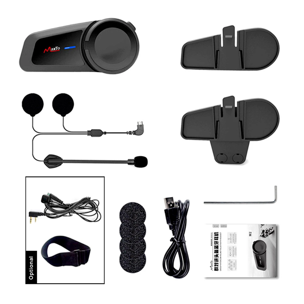 

M2 6 Riders Motorcycle Group Intercom Helmet Bluetooth Headset