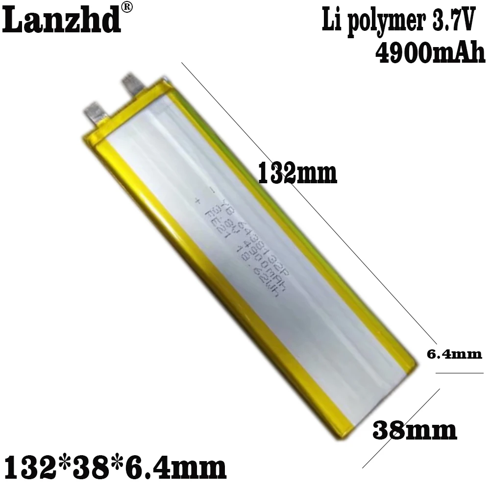 

1-10pcs 4900mAh 3.7V 6438132 li Polymer Li-ion Battery for GPD WIN2 WIN 2 Handheld Gaming Laptop GamePad Tablet Pc Batteries