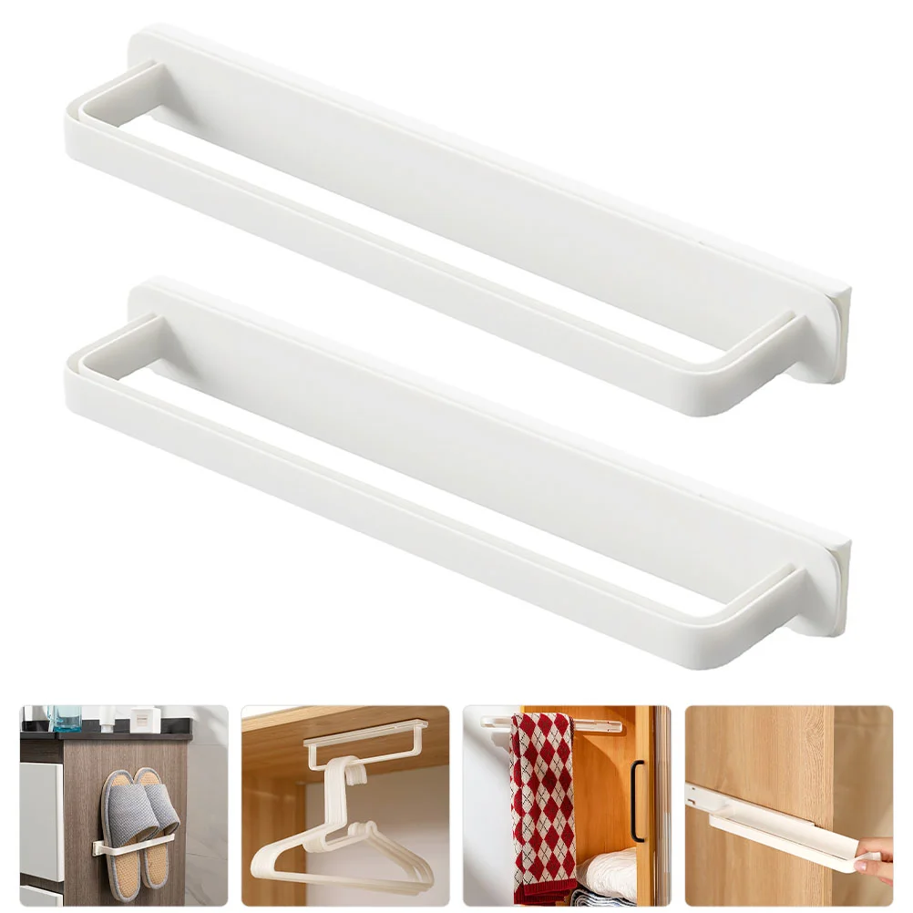 

Towel Bar Adhesive Rack Wall Decorative Hanger Utility Racks Kitchen Hangers Clothes Holder Bars Mount Paper Toilet Bathroomrods