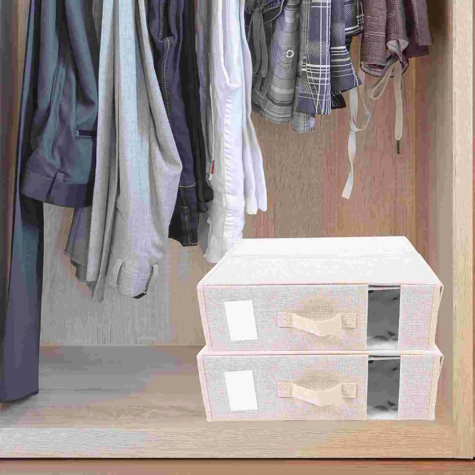 

Bedding Sheet Organizer Foldable Bed Sheet Storage Bin Closet Organizer for Clothes Blankets