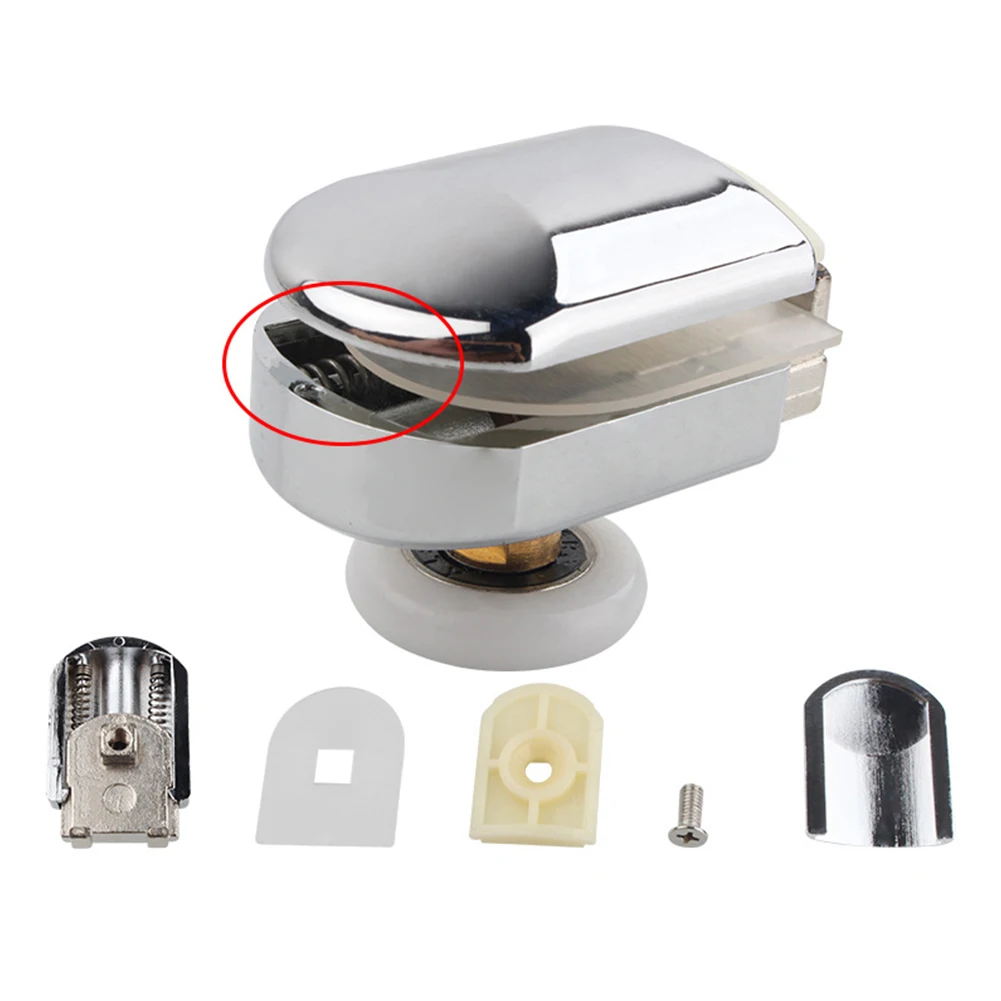 

Door Pulley Door Rollers Home Hardware 4pcs Anti-collision Slice Bathroom Fixture Hardware Screws Single Shower