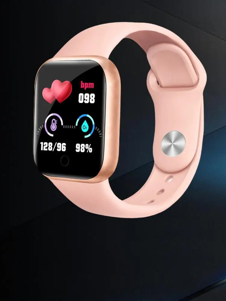 

Revolutionize Your Health with Y68 Smart Watch - Monitor Heart Rate, Blood Oxygen, Blood Pressure, and Sleep for Optimal Wellne