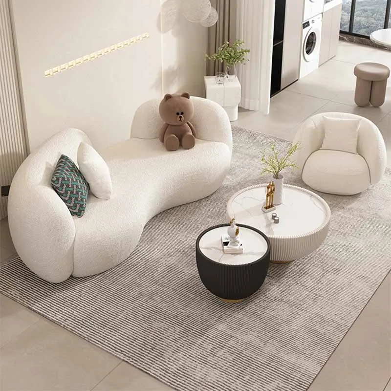 

Lazy Nordic Style Sofa Relax Lounge Armchair White Soft Luxury Sofa Modern Designer Reading Muebles De Salones Home Furniture