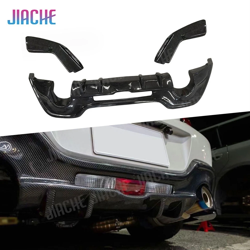 Диффузор заднего бампера автомобиля из углеродного волокна/FRP с боковыми