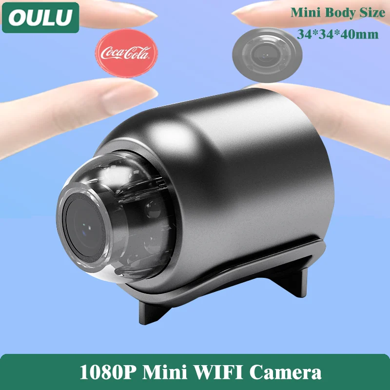 

OULU 1080P 720P Mini Wireless Wifi IP Camera Night Vision Motion Detection Alarm Push Security Monitoring Video Audio Record Cam