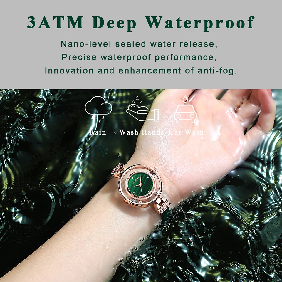 POEDAGAR Luxury Watch Women Ring Necklace Earrings Rhinestone Fashion Wristwatch Female Casual Ladies Watches Bracelet Set Clock