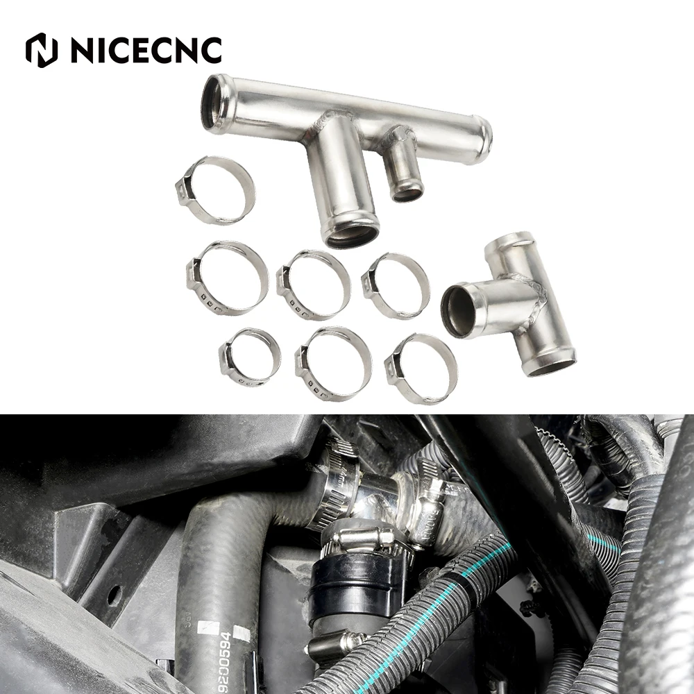 

NICECNC UTV Stainless Steel Thermostat Delete Kit Cooler For Can-Am Maverick X3 Max R RR 4x4 XRC XMR DS Turbo DPS Accessories