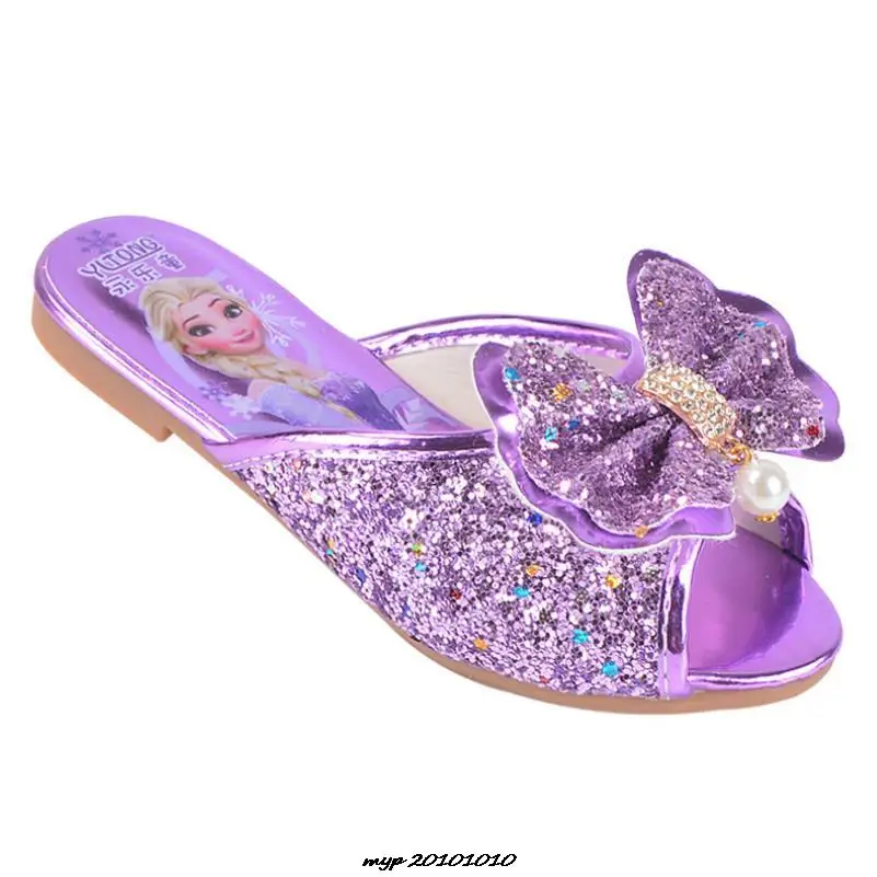 Туфли Disney Холодное сердце для девочек детские сандалии на плоской подошве