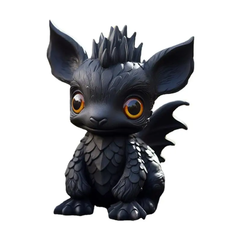 

Cute Baby Dragon Decoration Ornaments Handmade Resin Dinosaur Figurine Christmas Office Room Desk pendant Decoration Gift