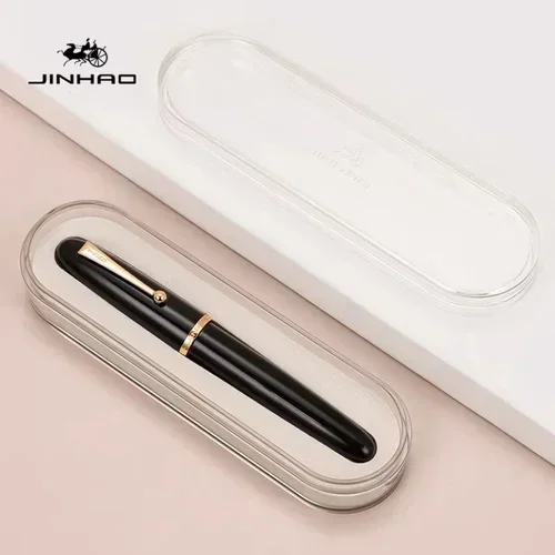 

JinHao 9019 Dadao перьевая ручка, нержавеющая сталь, прозрачная