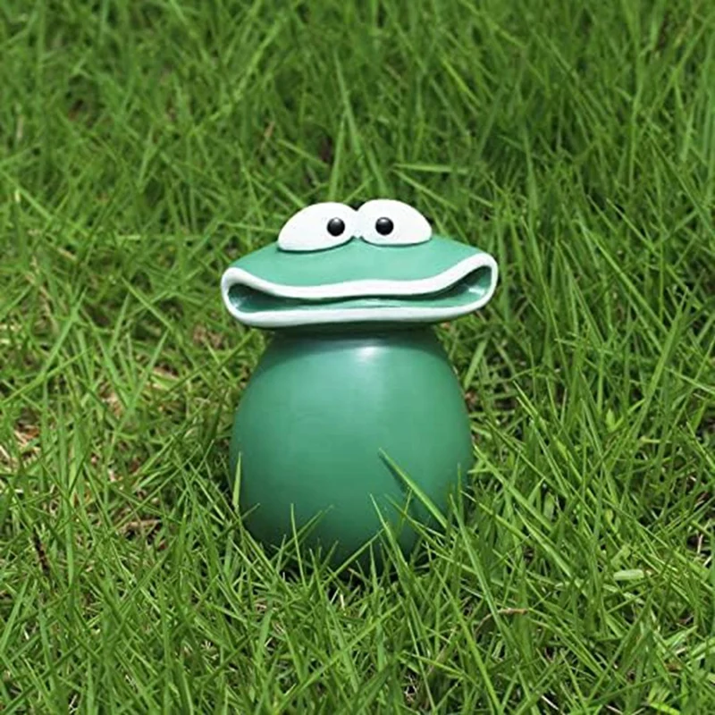 Статуя лягушки из смолы статуи с большим ртом водонепроницаемые ручной работы