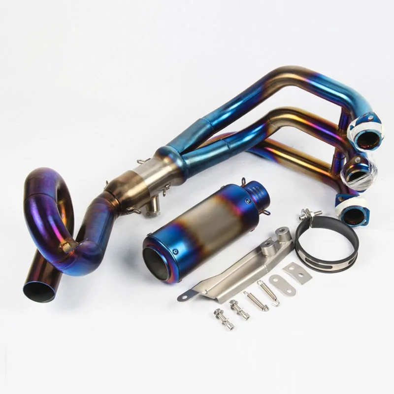 

Full Systems GP Project Motorcycle Exhaust Modified Front Pipe Slip on Exhaust For YZF MT09 FZ-09 MT-09 FZ-09 2014-2020