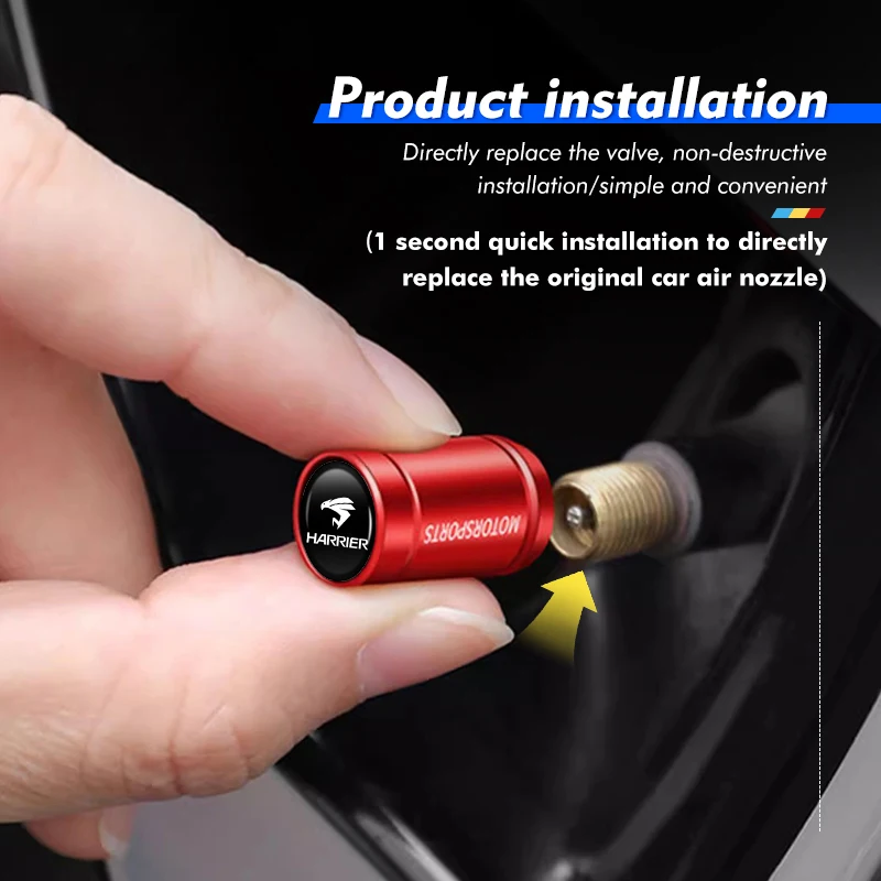 Для Toyota 4 шт. ступица колеса автомобиля колпачок штока клапана Декор мотоцикл