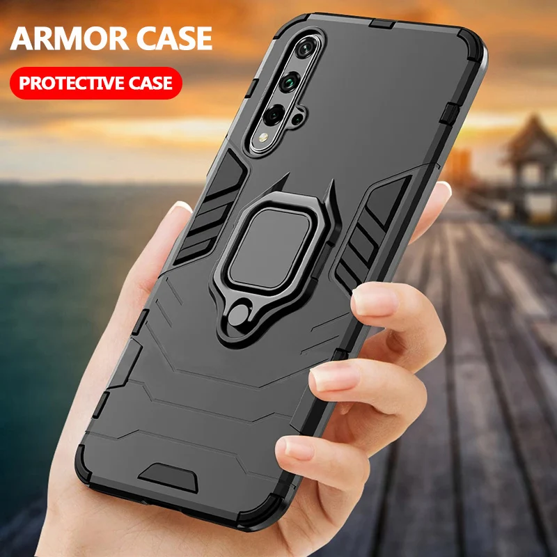

Magnetic Ring Holder Phone Case For Huawei Honor 10 10X Lite 10i 9A 9X 8X Max 8S 6X Play 6T 5T Pro Shockproof Armor Cover Fundas