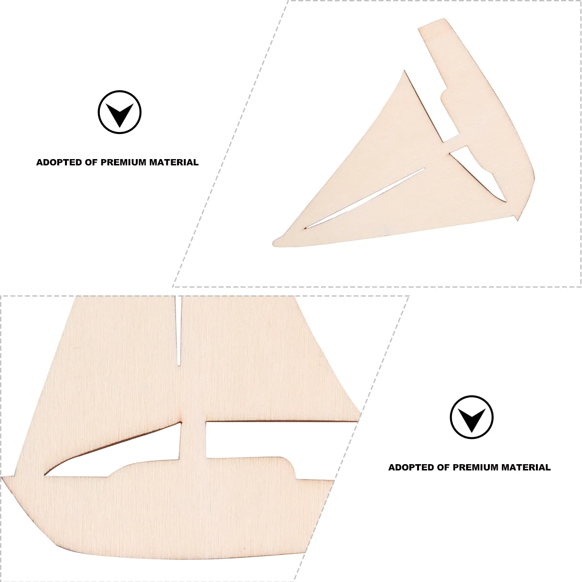 18 шт. необработанные окрашенные пустые подвесные деревянные кусочки