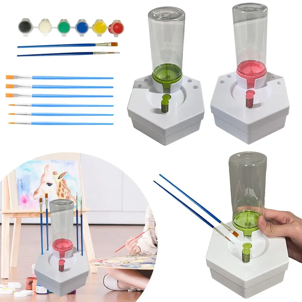 

New Water Cycle Paintbrush Rinser Cleaning Tool Brush Washer Paint Brush Cleaner Calligraphy Brush Rinser Hexagon