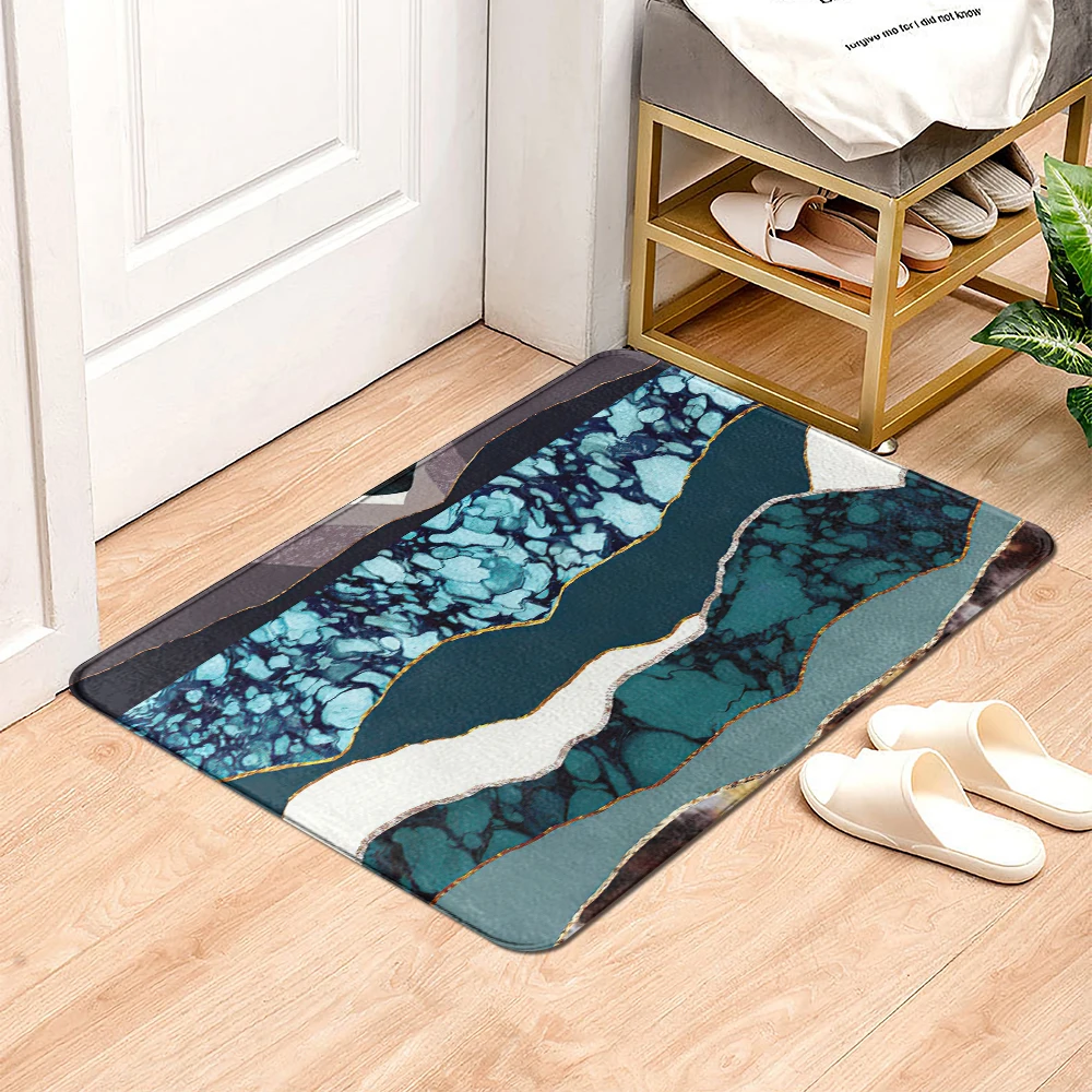 

Мраморсветильник лый роскошный нескользящий коврик для гостиной, высокое качество, прикроватный коврик для спальни, домашний декор, дверны...