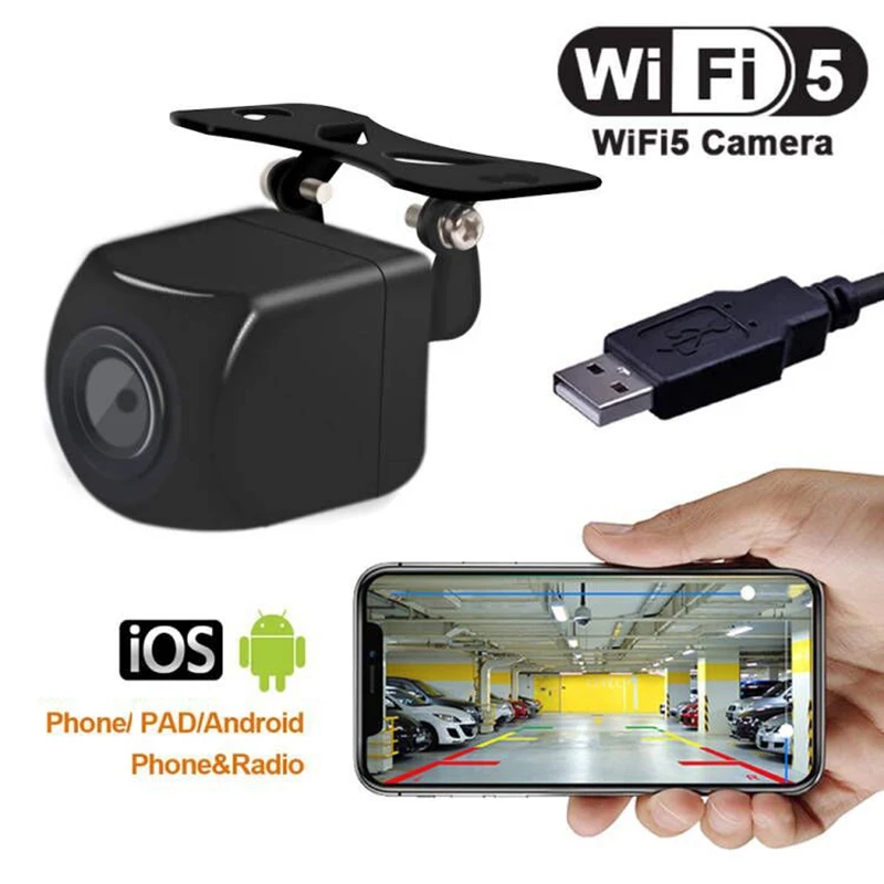 

Wireless Car Rear View Camera WIFI 170 Degree Wifi Reversing Camera Dash Cam HD Night Vision For Iphone Android 12V
