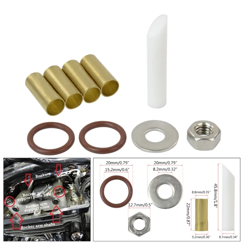 

Rocker Lockers Metal Rocker Lockers Twin Cam End Shaft Insert Kit Accessory for Davidson Dropshipping