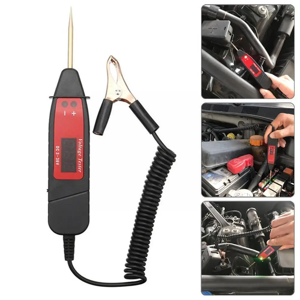 

Universal 5-36V LCD Digital Circuit Tester Voltage Tool Scanner Diagnostic Meter Probe Automotive Car Circuit Power Pen M2K0