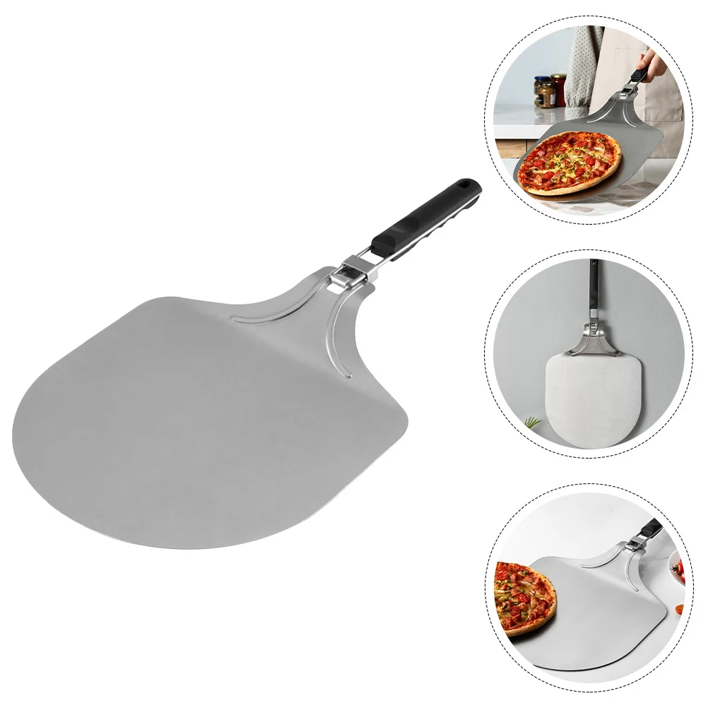 

Pizza Peel Paddle Oven Folding Spatula Cake Baking Lifter Tool Turning Metal Transfer Kitchen Handle Board Accessory Spade Pan