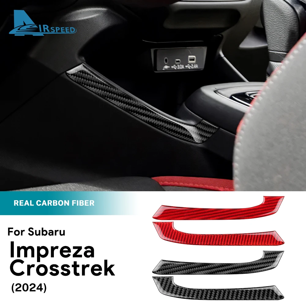 Наклейка из настоящего мягкого углеродного волокна для Subaru Crosstrek 2024 Impreza