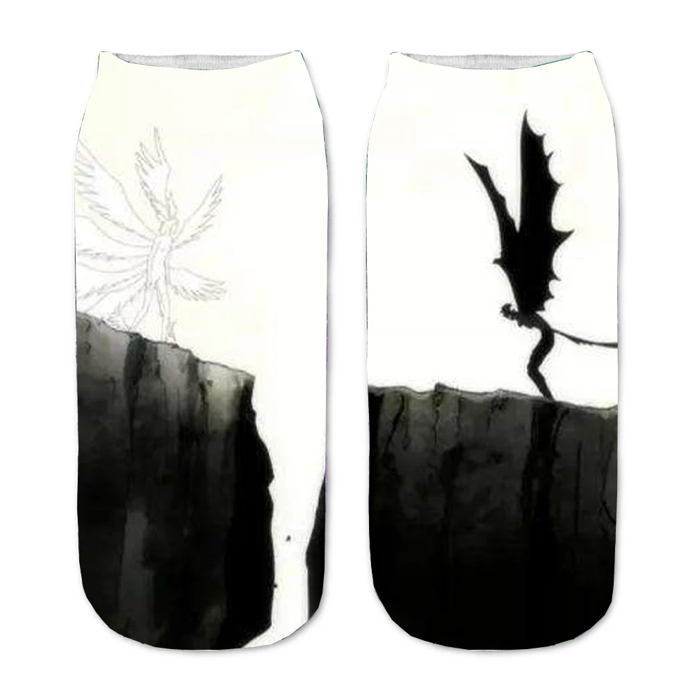 

Cartoon Print Adult Socks Men Women socks Cosplays Teenager Hip Hop Casual Socks For Anime DEVILMAN crybaby Cartoon Cute Socks