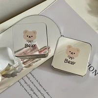 bear mini contact lens case glasses cosmetic storage box fashion accessories kawaii pocket portable travel kit beauty pupil caja
