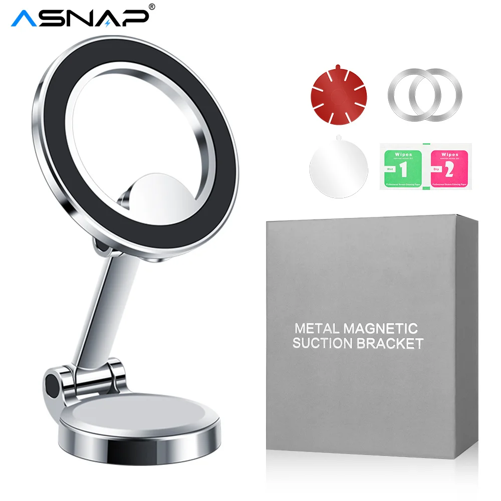 Магнитный автомобильный держатель для телефона ASNAP вращающееся на 360° крепление