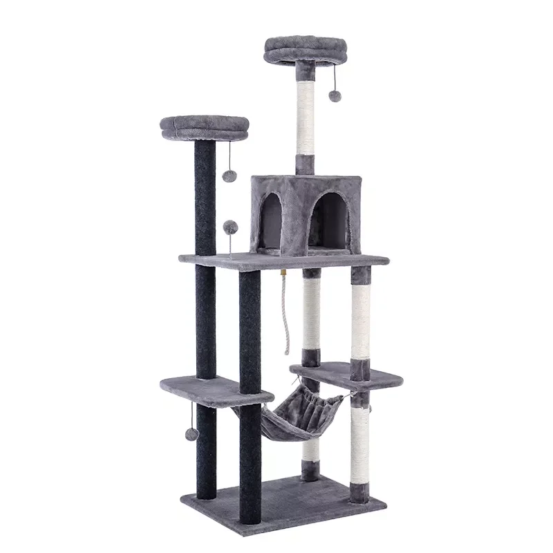 

2023New 9 Kinds CA Domestic Delivery Cat Tree House Tower Condo Cat Scratcher Posts for Cat Kitten Cat Jumping Toy with Ladder P