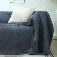 fine lattice jacquard throw blanket for bedroom lightweight cozy plain solid thread blanket breathable office nap bedspread