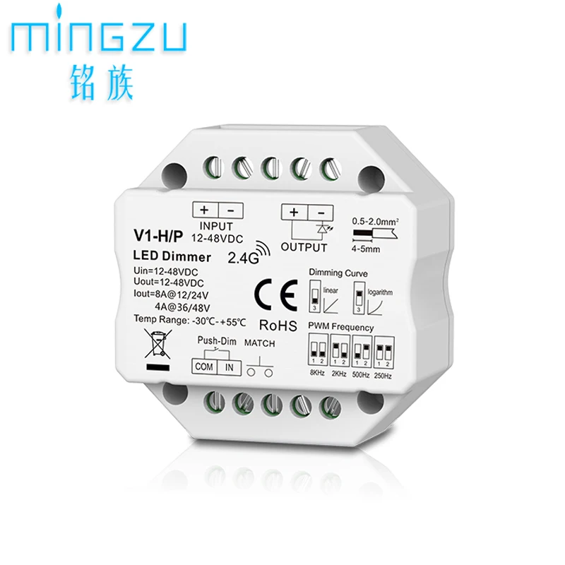 

Светодиодный контроллер V1-H/P, одноцветная лента, световой диммер rf2.4 g, беспроводная Светодиодная лента с регулировкой яркости и затемнением