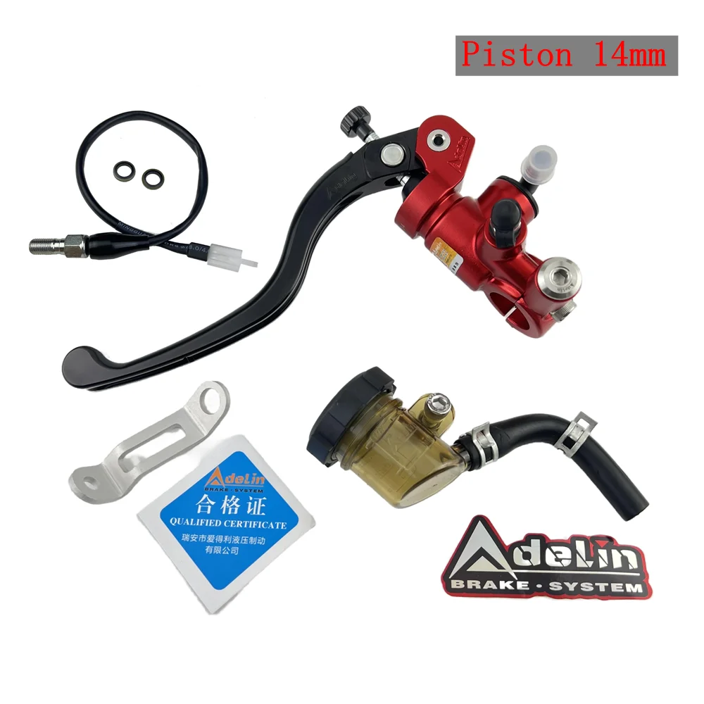 Adelin 14 мм 15 мм мотоциклетная Тормозная муфта главный цилиндр гидравлический насос ручка универсальная для Honda R6 Gsxr600 Yamaha Kawasaki