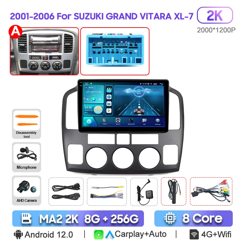 

MAMSM 2001-2006 для SUZUKI GRAND VITARA XL-7 автомобильный радиоприемник Android мультимедийный плеер GPS-навигация Carplay стерео авто головное устройство