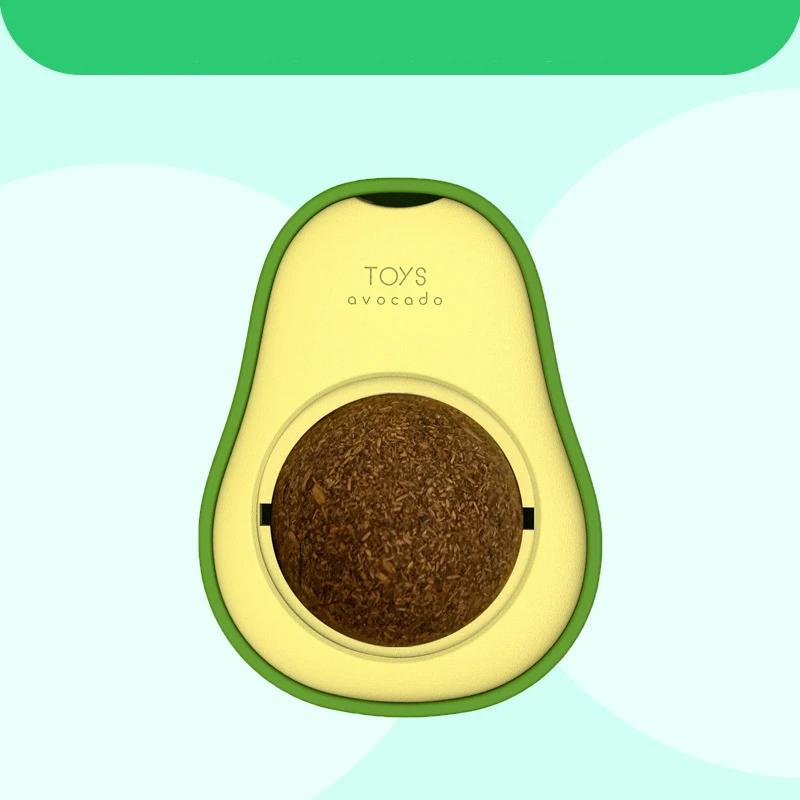 

Avocado Catnip Ball Rotatable Pet Toy Mint Ball Wall 1Pcs Stickup Cat Snacks for Kitten Cat Cartoon Pet Teeth Cleaning Supplies