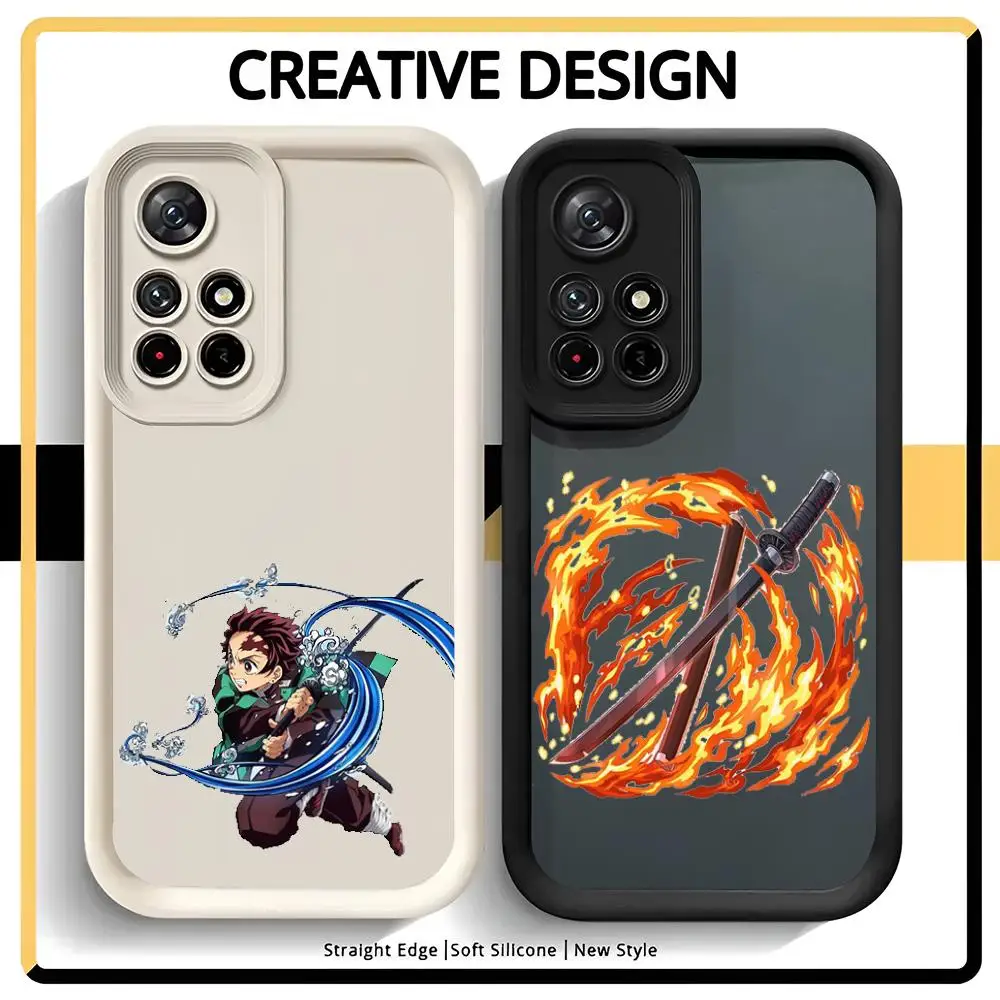 Аниме для D-Demon S-Slayer MINISO чехол телефона с лестницей Redmi 10 13 Note PRO 13C 4 5G/Xiaomi 14 T POCOX3 5