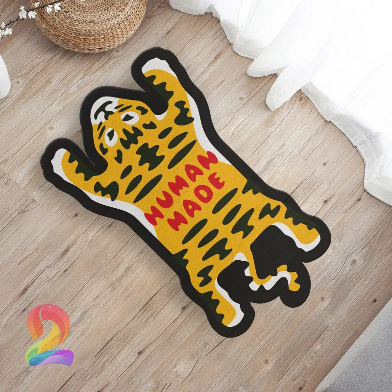

HUMAN MADE T-shirt Polar Bear Hamburger Hot Dog Duck Pattern Non-slip Mat Home Carpet Tee