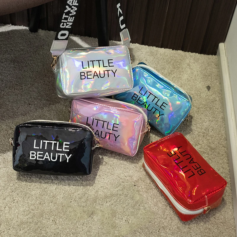 

Laser Small Phone Crossbody Bags For Women Fashion Style PU Leather Shoulder Messenger Handbag Ladies Shopping Camera Bag Purse