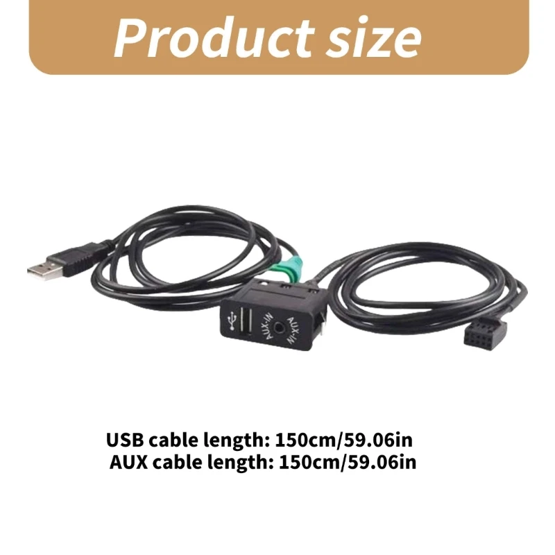 Разъем AUX in USB для адаптера E46 99-06 320ci 320cic 323ci 323cic с USB-проводом и кабелем