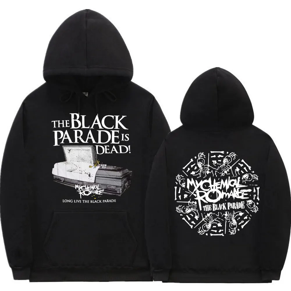 

My Chemical Romance Mcr Dead Graphic Print Hoodie Autumn Winter Mens 90s Sweatshirt Men Women Black Parade Punk Emo Rock Hoodies