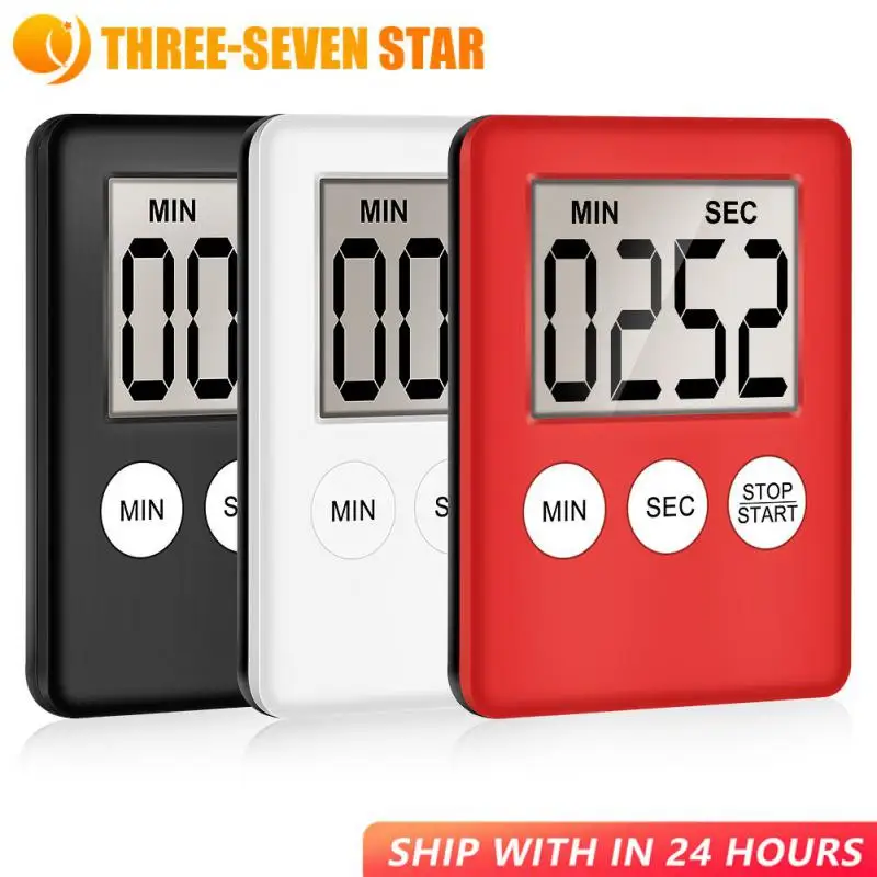 

Magnet Kitchen Cooking Timers LCD Digital Screen Kitchen Timer Square Cooking Timer Count Up Countdown Alarm Clock For Cooking