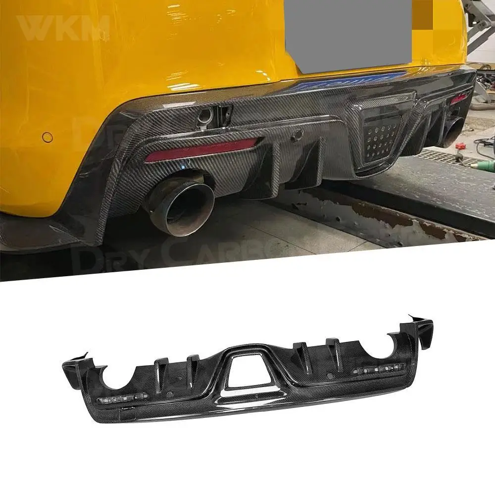 Задний бампер из углеродного волокна для Toyota Supra 2019 2020 + задний спойлер-диффузор с