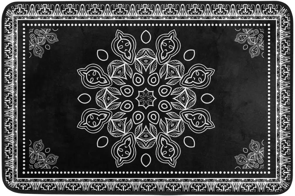 

Напольный коврик с мандалой, нескользящий, 40 х60 дюймов