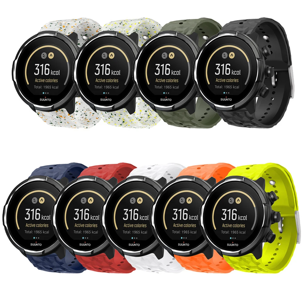 Силиконовый ремешок для Suunto 7 9 Baro D5 Spartan
