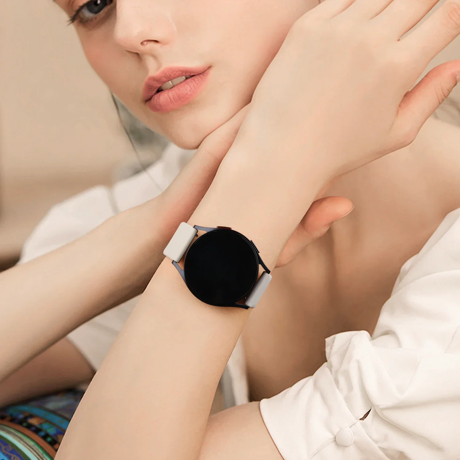 Ремешок силиконовый для Garmin Vivoactive 4 3 Music Benz Sq 2 Plus Forerunner 245 645 55 158/Vivomove 20 мм 22