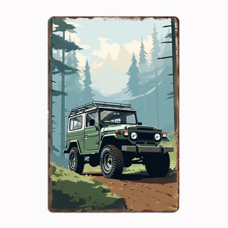 

Металлический постер FJ Land Cruiser J40